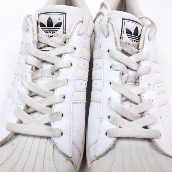 Adidas Originals Mens 10.5 Shoes White Shell Top 2003 Retro Sneakers Leather - Picture 7 of 10